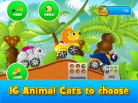 Animal Cars Kids Racing Game Screen Shot 6