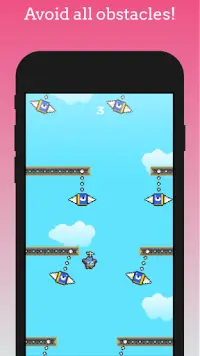 Heli Bird : Pixel Climb Screen Shot 2