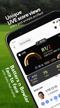 Live cricket scores, unique cricket app cricsmith Screen Shot 0