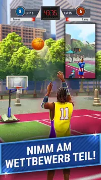 Shooting Hoops Basketballspiel Screen Shot 1