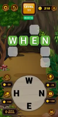 New Word Game with Ranking Screen Shot 1