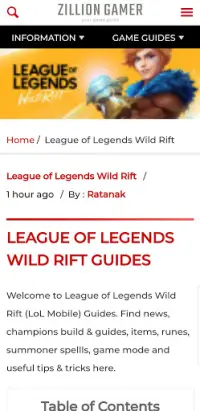 League of Legends: Wild Rift Guide Screen Shot 0