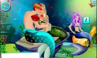 Mermaid Couple Kissing Screen Shot 4