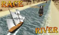 Turbo River Racing Ship 3D Screen Shot 3