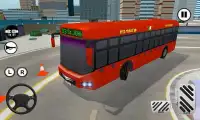 Cidade moderna Ônibus escolar Motorista Teste Screen Shot 1