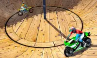 Well of Death Bike Stunt Drive Screen Shot 3