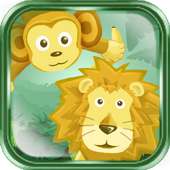 Jungle Monkey & Lion