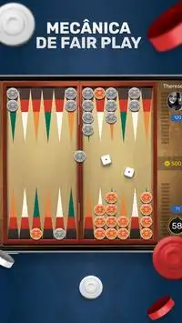 Backgammon Go online: jogo de tabuleiro grátis Screen Shot 2