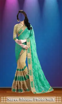 Saree Blouse Photo Suit - indian saree blouse blur Screen Shot 2