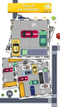 Crazy Parking - Autos Entblocken Slide Puzzle Game Screen Shot 1