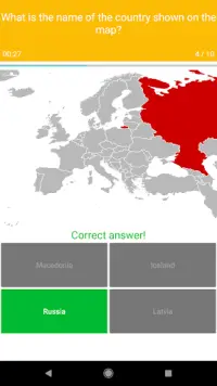 Europe Map Quiz - European Cou Screen Shot 2
