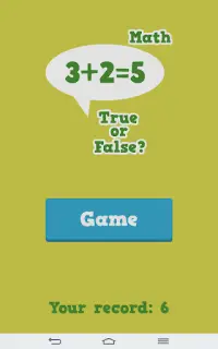True or False Math Screen Shot 0