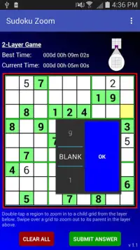 Sudoku Zoom Screen Shot 4