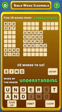Bible Word Scramble - Fun Free Bible Word Puzzle Screen Shot 0