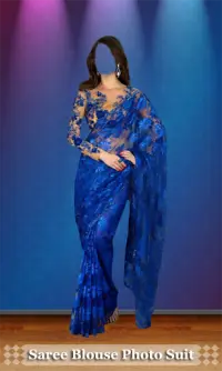 Saree Blouse Photo Suit - indian saree blouse blur Screen Shot 3