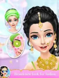 Indian Wedding Bride Fashion Dressup and Makeover Screen Shot 2
