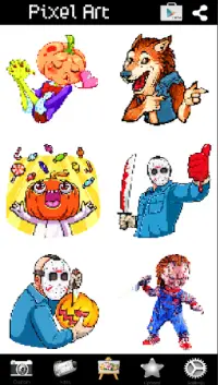 Pixel Art Halloween Color By Number Screen Shot 5