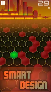 Hexa Rush - Hexagon Jeu de course Screen Shot 2