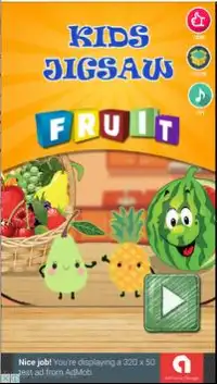 Fruit Jigsaw Puzzle Kids Screen Shot 0