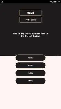 Twice Quiz Screen Shot 1