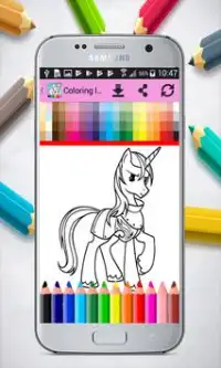 Coloring little Pony Princess Screen Shot 6