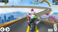 Mega Rampa moto acrobacia jogo Screen Shot 0