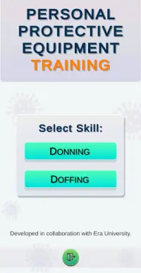 PPE Donning and Doffing Skill Training Screen Shot 0