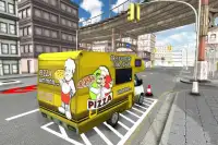 City Pizza Delivery Van Screen Shot 2