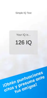 Simple IQ Test Screen Shot 2