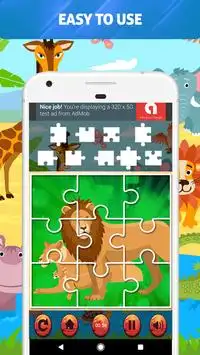 Animal Jigsaw Puzzles For Kids Screen Shot 7