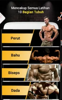 Pro Gym Workout (Latihan Gym & Kebugaran) Screen Shot 1