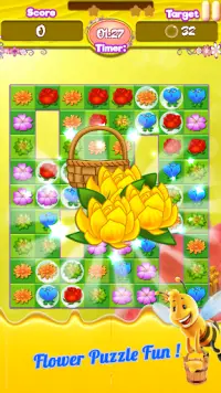 Flower Crush Match 3 - Blossom Legend Garden Games Screen Shot 0