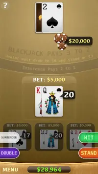 Blackjack Screen Shot 3