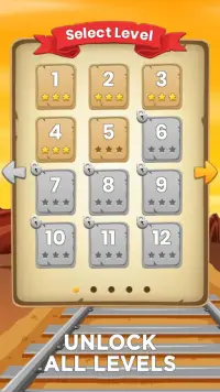 Wild West Trains - Timing puzzle game Screen Shot 7