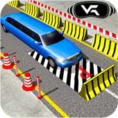 VR limo parking car 3d sim