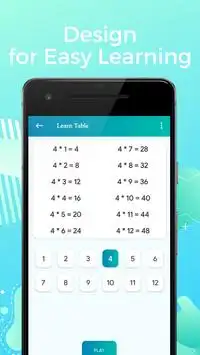 Learn Multiplication Table Screen Shot 1