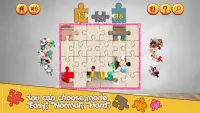 Cartoon jigsaw puzzle game for toddlers Screen Shot 1
