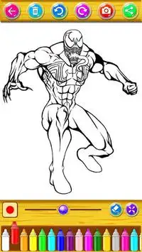 Coloring Book for the amazing spider hero Screen Shot 3