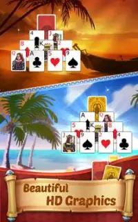 Pyramid Solitaire Screen Shot 1