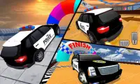 Police Prado Car Stunt - Ramp Car Racing Game 3D Screen Shot 5