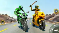 Jogo de moto corrida de ataque Screen Shot 24
