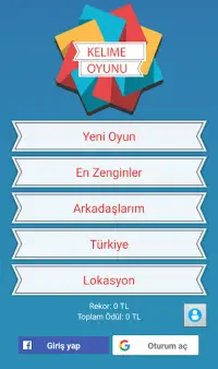 Yeni Kelime Oyunu 2018 - Türkçe Oyun Screen Shot 0