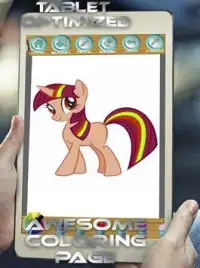 game mewarnai gambar little pony Screen Shot 9