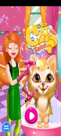 Crazy Cat Hair Salon - Beauty & Makeup Screen Shot 1