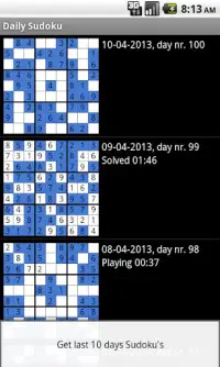 Dagelijks Sudoku Gratis Screen Shot 0