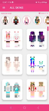 Girls Skins for Minecraft PE Screen Shot 12