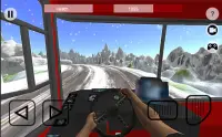 Snow Hill Bus Drive 3D Screen Shot 2