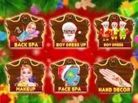 Kerst make-up & dress up Salon Games voor meisjes Screen Shot 8