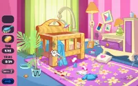 Baby House Cleaning fun girls game! manor cleaner Screen Shot 1