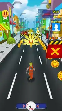 New Subway Naruto Runner Run 3D Screen Shot 2